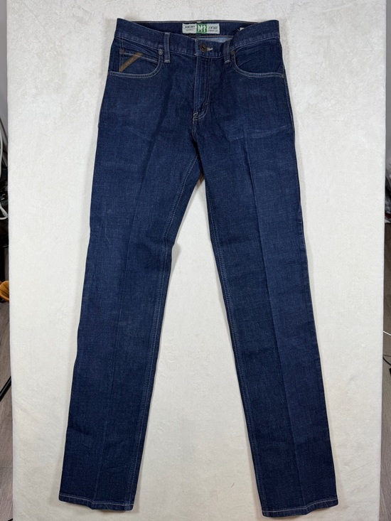 Ariat Other - Ariat 30W 36 M1 Vintage Straight Leg Starched Men's Dark Blue Denim Jeans